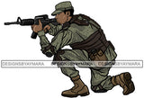 Solider Military In Shooting Position JPG PNG  Clipart Cricut Silhouette Cut Cutting