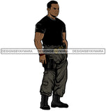 Solider Military In Gear Gun   JPG PNG  Clipart Cricut Silhouette Cut Cutting
