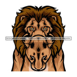 Yellow Eyes Brown Lion Dangerous Scary Animals Animal Roar Female Lioness SVG JPG PNG Vector Clipart Cricut Silhouette Cut Cutting