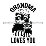 Happy Mother's Day Celebration Grandma Mommy Granny Cute Quotes SVG JPG PNG Vector Clipart Cricut Silhouette Cut Cutting
