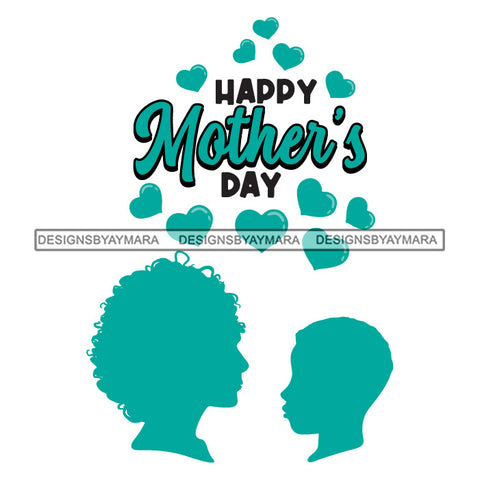 Happy Mother's Day Celebration Grandma Mommy Granny Cute Quotes SVG JPG PNG Vector Clipart Cricut Silhouette Cut Cutting