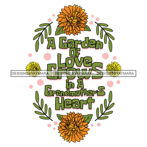 Happy Mother's Day Celebration Grandma Mommy Granny Cute Quotes SVG JPG PNG Vector Clipart Cricut Silhouette Cut Cutting