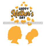 Happy Mother's Day Celebration Grandma Mommy Granny Cute Quotes SVG JPG PNG Vector Clipart Cricut Silhouette Cut Cutting