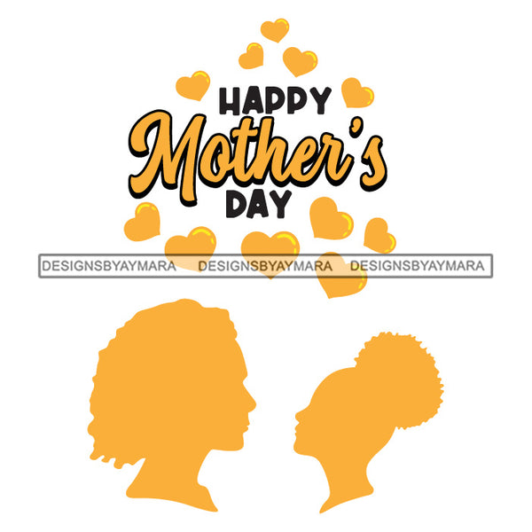 Happy Mother's Day Celebration Grandma Mommy Granny Cute Quotes SVG JPG PNG Vector Clipart Cricut Silhouette Cut Cutting
