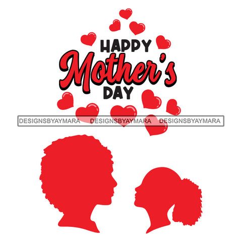 Happy Mother's Day Celebration Grandma Mommy Granny Cute Quotes SVG JPG PNG Vector Clipart Cricut Silhouette Cut Cutting