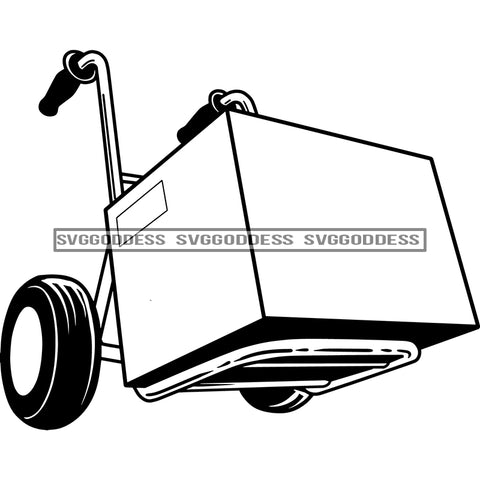 Moving Cart Movers Clipart SVG JPG PNG Vector Clipart Cricut Silhouette Cut Cutting1