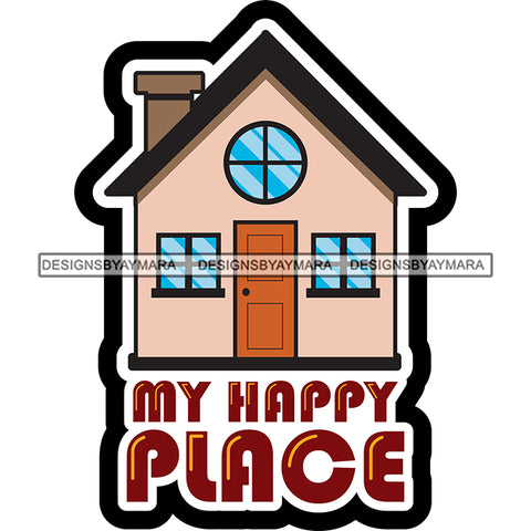 My Happy Place 4 SVG JPG PNG Vector Clipart Cricut Silhouette Cut Cutting1