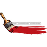 Paint Brush Red Paint SVG JPG PNG Vector Clipart Cricut Silhouette Cut Cutting1