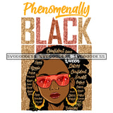 Phenomenally Black Queen SVG JPG PNG Vector Clipart Cricut Silhouette Cut Cutting1
