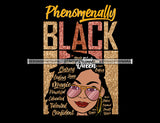 Afro Lola Phenomenally Swag Powerful Loving Smart Black Girl Magic Melanin Popping Hipster Girl SVG JPG PNG Layered Cutting Files For Silhouette Cricut and More