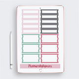 EVERYDAY BASIC Digital Planner Stickers Pre-cropped Digital Stickers .PDF .PNG .JPG