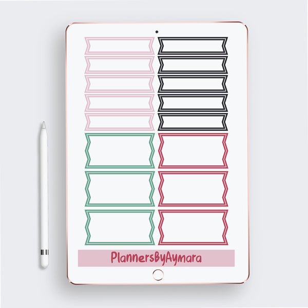 EVERYDAY BASIC Digital Planner Stickers Pre-cropped Digital Stickers .PDF .PNG .JPG