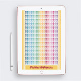 Everyday Daily Routine Vitamins Pills Medicine Digital Planner Stickers GoodNotes Pre-cropped Digital Stickers .PDF .PNG .JPG