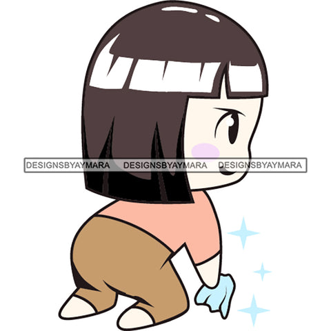 Everyday Daily Routine Cleaning Digital Planner Stickers GoodNotes Pre-cropped Digital Stickers .PDF .PNG .JPG