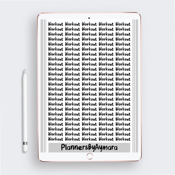 Everyday Basic Digital Planner Stickers GoodNotes Pre-cropped Digital Stickers .PDF .PNG .JPG