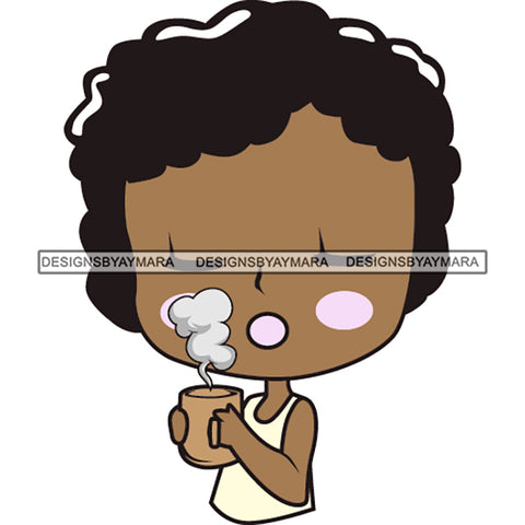Everyday Daily Routine Drinking Coffee Digital Planner Stickers GoodNotes Pre-cropped Digital Stickers .PDF .PNG .JPG