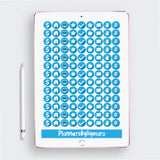 Everyday Daily Routine Icons Digital Planner Stickers GoodNotes Pre-cropped Digital Stickers .PDF .PNG .JPG