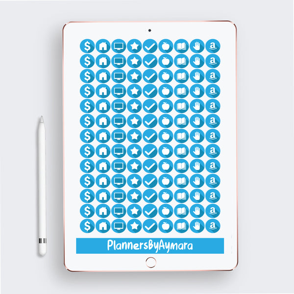 Everyday Basic Digital Planner Stickers GoodNotes Pre-cropped Digital Stickers .PDF .PNG .JPG