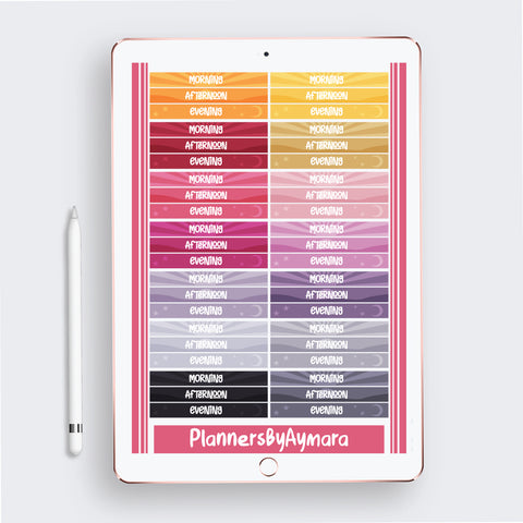 Everyday Basic Digital Planner Stickers GoodNotes Pre-cropped Digital Stickers .PDF .PNG .JPG
