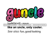 Pride Month Parade Funny Word Family Homosexual Rainbow White Background SVG JPG PNG Vector Clipart Cricut Silhouette Cut Cutting