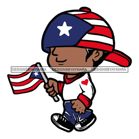 Puerto Rican Boy Kid Flag SVG JPG PNG Vector Clipart Cricut Silhouette Cut Cutting1