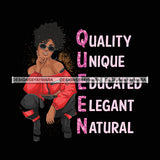 Sassy Queen Kneeling In Red  SVG JPG PNG Vector Clipart Cricut Silhouette Cut Cutting1