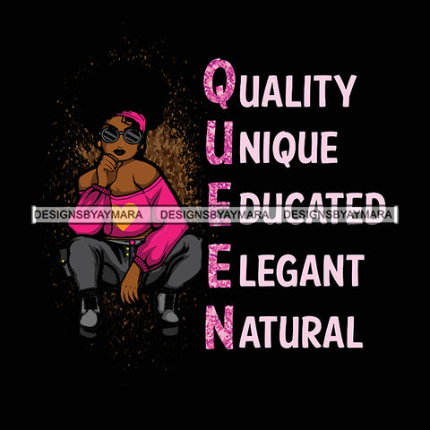 Sassy Lola Queen Kneeling In Pink  SVG JPG PNG Vector Clipart Cricut Silhouette Cut Cutting1