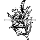Beautiful Rose Romantic Event Celebration Anniversary Birthday B/W SVG JPG PNG Vector Clipart Cricut Silhouette Cut Cutting