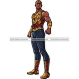Black Super Hero Man Clipart JPG PNG  Clipart Cricut Silhouette Cut Cutting