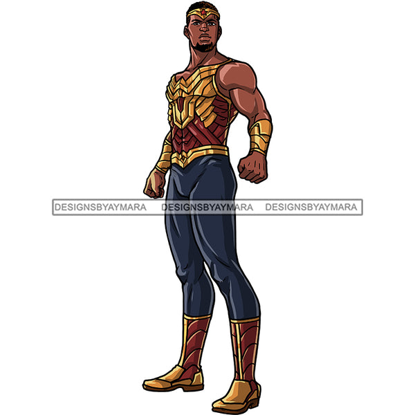 Black Super Hero Man Clipart JPG PNG  Clipart Cricut Silhouette Cut Cutting