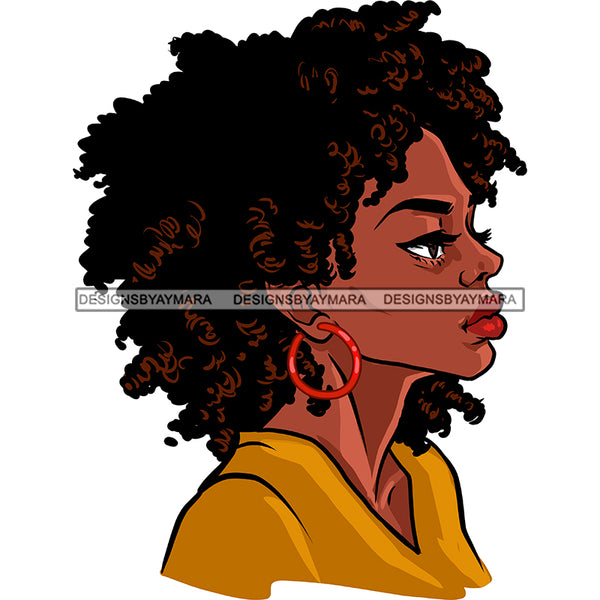 Black Woman With Twist In Gold Top JPG PNG  Clipart Cricut Silhouette Cut Cutting