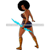Black Super Hero Woman Afro  Clipart JPG PNG  Clipart Cricut Silhouette Cut Cutting