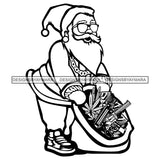 Mega Bundle 106 Christmas Designs Cold Weather Snow Santa Winter SVG PNG JPG Cutting Designs Silhouette Sublimation