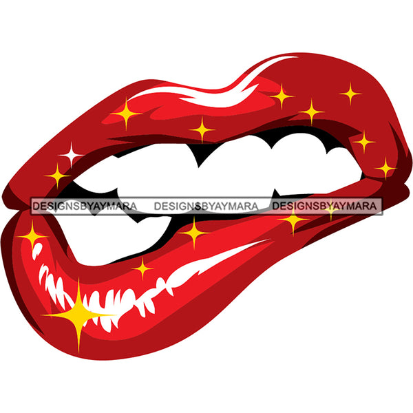 Sensual Glossy Lips SVG Cutting Files