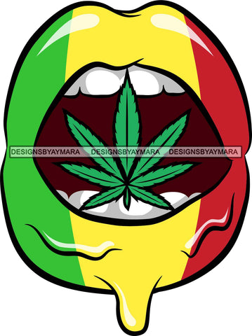 Sexy Dripping Lips Holding Blunt Weed Leaf Cannabis Medical Marijuana Lipstick Makeup Lip Bite Balm Gloss Glam .SVG Cut Files For Silhouette Cricut and More!