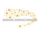 Shooting Stars Cosmos Astrology Asteroids Glitter Universe Galaxy Tail Night Gold Color SVG JPG PNG Vector Clipart Cricut Silhouette Cut Cutting