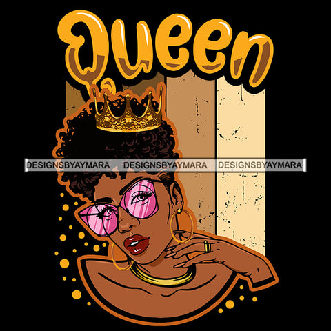 Queen Wearing Her Crown SVG JPG PNG Vector Clipart Cricut Silhouette Cut Cutting1
