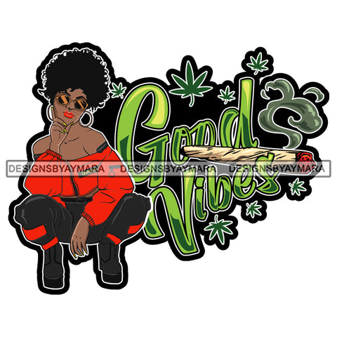 Afro Goddess Squatting Position Black Woman Nubian Queen SVG Cutting Files For Silhouette Cricut and More