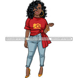 Afro Lola Boss Confident Classy Lady SVG Cutting Files For Silhouette Cricut and More