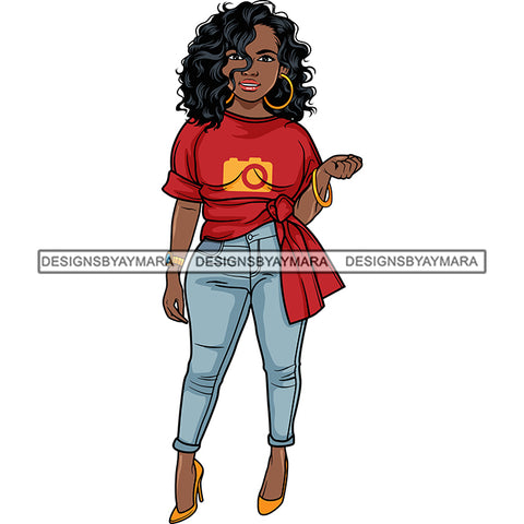 Afro Lola Boss Confident Classy Lady SVG Cutting Files For Silhouette Cricut and More