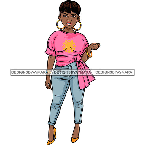 Afro Lola Boss Confident Classy Lady SVG Cutting Files For Silhouette Cricut and More