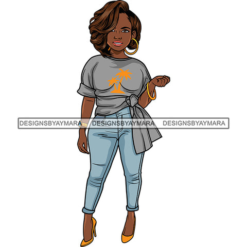 Afro Lola Boss Confident Classy Lady SVG Cutting Files For Silhouette Cricut and More