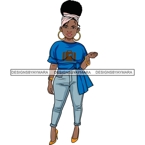 Afro Lola Boss Confident Classy Lady SVG Cutting Files For Silhouette Cricut and More