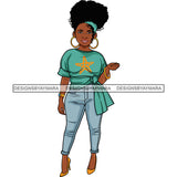Afro Lola Boss Confident Classy Lady SVG Cutting Files For Silhouette Cricut and More