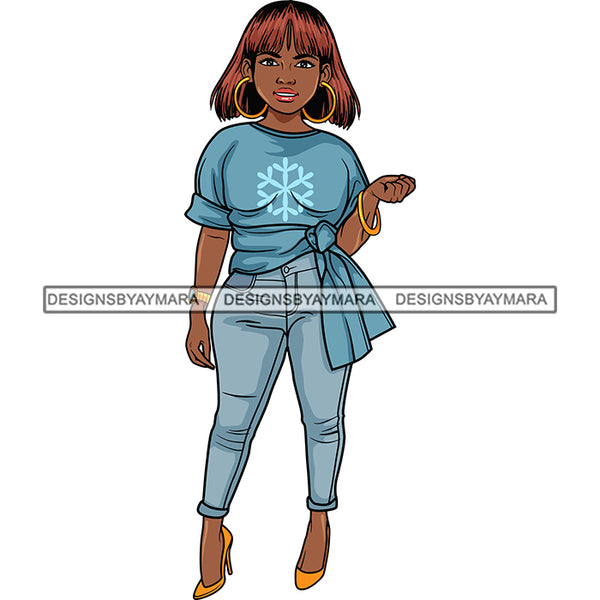 Afro Lola Boss Confident Classy Lady SVG Cutting Files For Silhouette Cricut and More