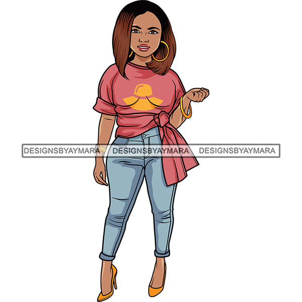 Afro Lola Boss Confident Classy Lady SVG Cutting Files For Silhouette Cricut and More