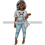 Afro Lola Boss Confident Classy Lady SVG Cutting Files For Silhouette Cricut and More