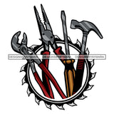 Handyman Tool Kit Set Symbol Design Vector Mechanic Toolbox Technician Screwdriver Hammer Plier SVG Cutting Files For Silhouette and Cricut