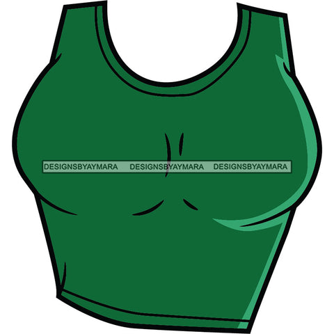 Green Tank Top SVG JPG PNG Vector Clipart Cricut Silhouette Cut Cutting