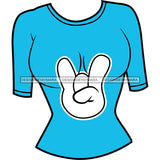 Blue With Decal Top SVG JPG PNG Vector Clipart Cricut Silhouette Cut Cutting